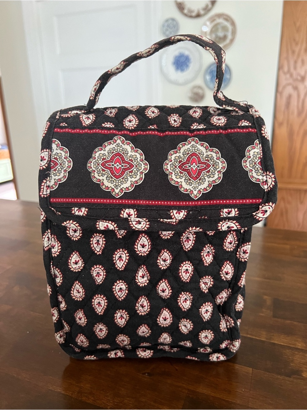 Vera Bradley Lunch Bag, Classic Black (retired)